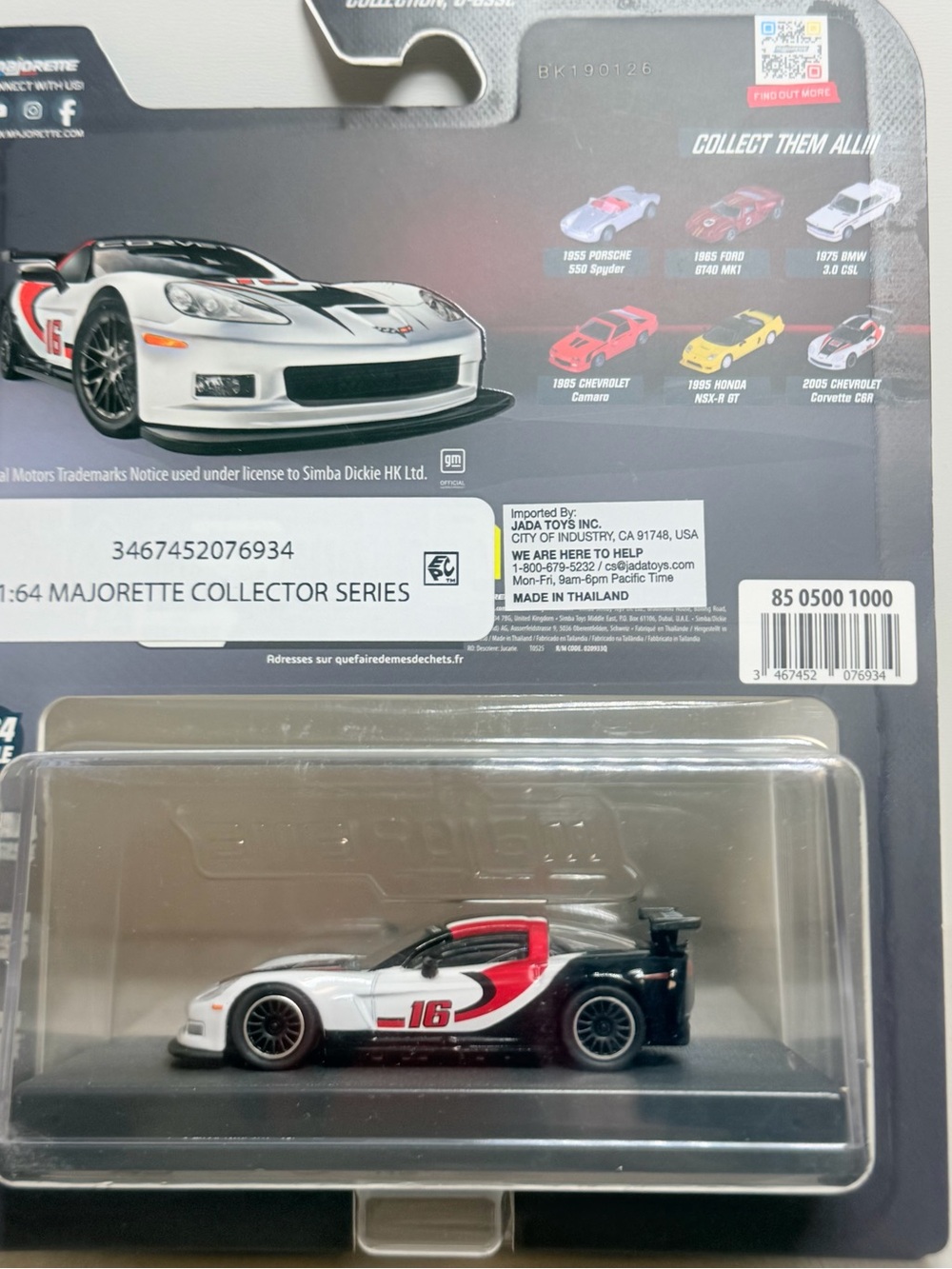 Majorette White & Red Race Car Toy - Collector Series